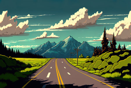 solitary road vistaの素材