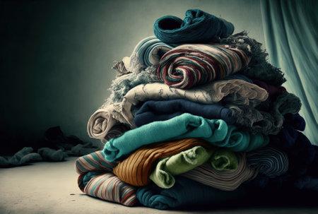 textile background with a pileの素材