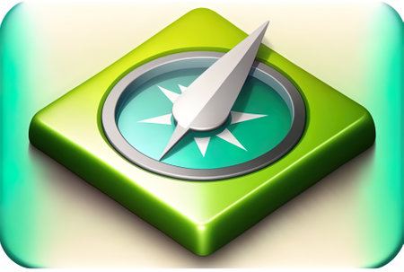 GPS position for navigation a website icon for directions or a notice or symbolの素材