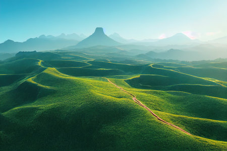 Generic Natural Scenery made with the latest in AI Diffusion Technologyの素材