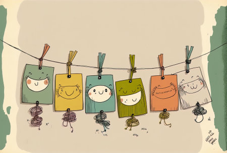 little tags strung togetherの素材