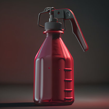 Red spray bottleの素材