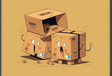 Prepared moving cardboard boxesの素材