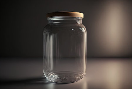 Storage jar made of glassの素材