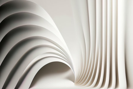 simple white backdrop with light colored, slick linesの素材