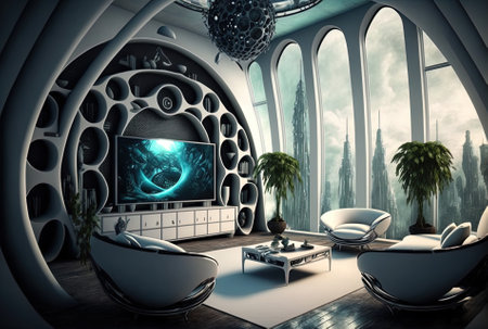Interior design in the futureの素材