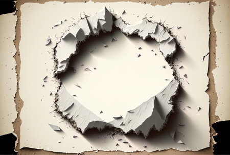 Texture of ripped paper, copy spaceの素材