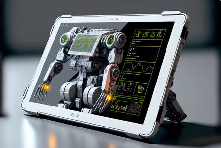 Tablet for AI robotic operationsの素材