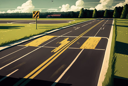 The tarmac roadの素材