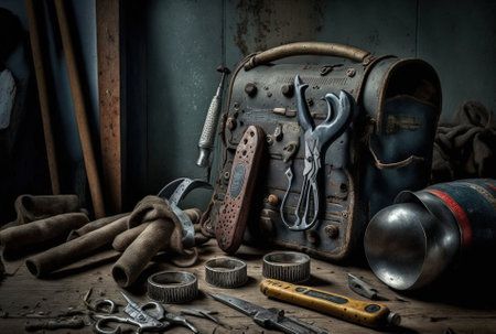 Tools used in repair shopsの素材