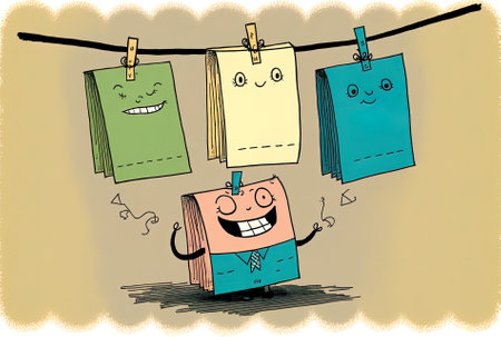 little paper tallies strung togetherの素材