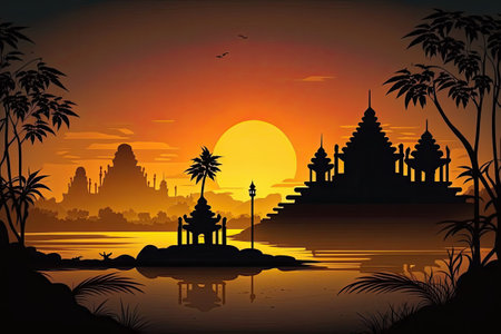 A Sunrise in Indiaの素材