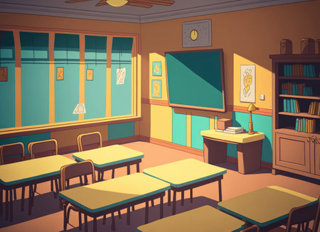 Empty classroomの素材