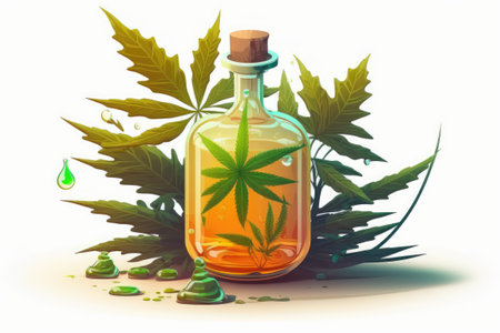 An oil extract from cannabis grown for medical purposesの素材