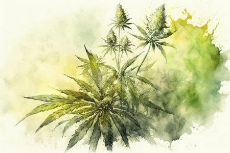 Cannabis sativa hemp seed conceptの素材