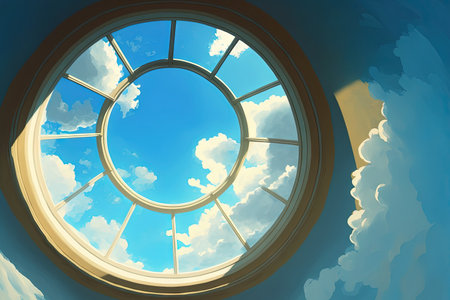 Blue sky light is beautifulの素材