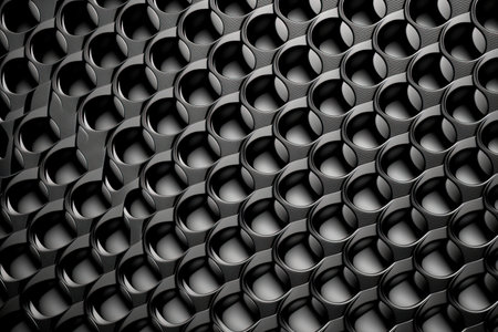 backdrop texture of black plastic netの素材
