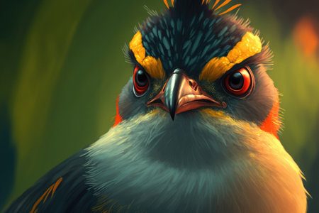 close up of a birdの素材