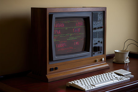 a tabletop replica computer display in the room,の素材