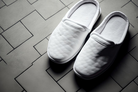 blank pain white hotel slippersの素材