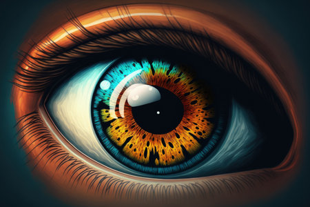 close up of the eyeの素材