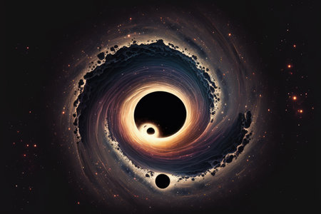 black holes in a dark galaxyの素材