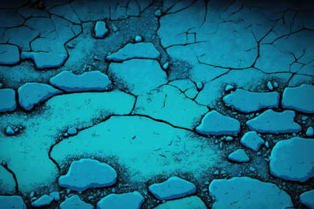 Fantasy blue soil grunge texture background for an illustrationの素材