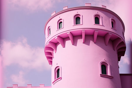 Pink bath tower texture close up background.Template.Copy spaceの素材