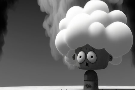 imaginative gray smoke Uncertain fogの素材