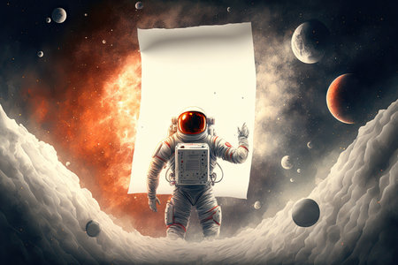 Space on the paper for text input may be used for business or educationの素材