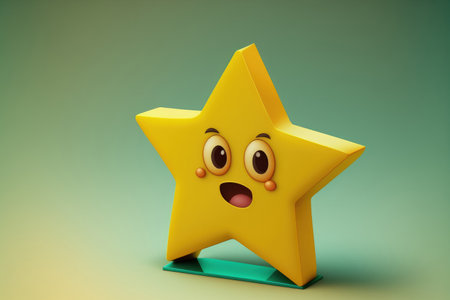 Star shaped award design blank templateの素材