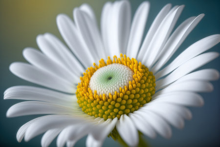 Spring nature macro image of a daisy blossom in bloomの素材