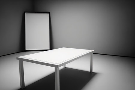 An empty table just waiting to be filled with your product display masterpieceの素材