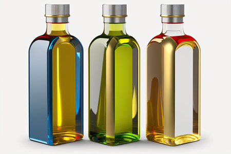 olive oil bottle on a white backgroundの素材