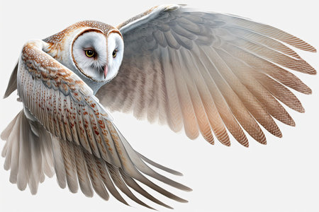 This stunning close up of a flying Barn Owl is sure to impressの素材