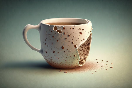 coffee cup blemishの素材