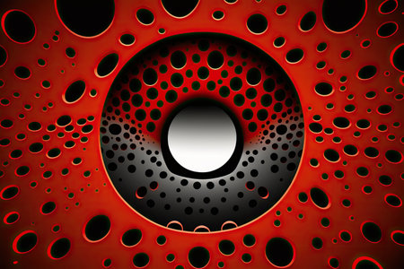 black and red holes backgroundの素材