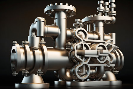 Metal pipe and valve manufacturing districtの素材