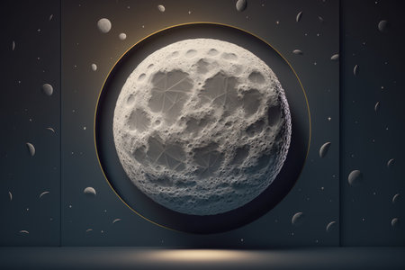 Moon Normal Wallpaper Texture Design Real Illustrationの素材