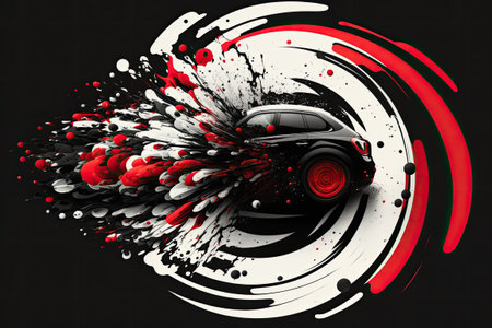 An collision caused the airbag to deployの素材