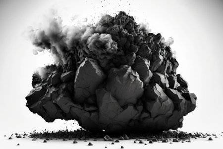 Heavy quantities of the black coal known as anthracite are available for miningの素材