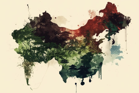 the dense jungles of Southeast Asiaの素材