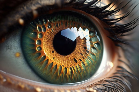 lovely eye and lashes up closeの素材