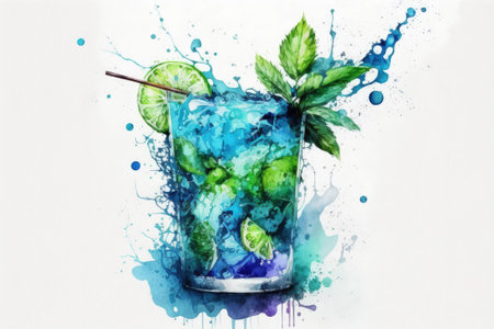 A Mojito with a splashの素材