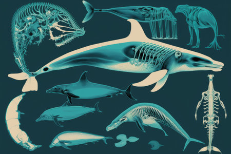 Skeletal anatomy of dolphins and other marine mammalsの素材