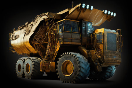 At a gold mine mining vehiclesの素材