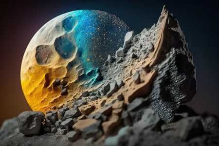 Mineral Close Up Moon Photographyの素材