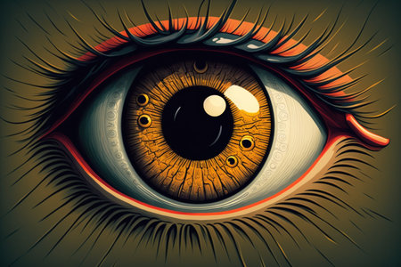 picture of an eye taken closelyの素材