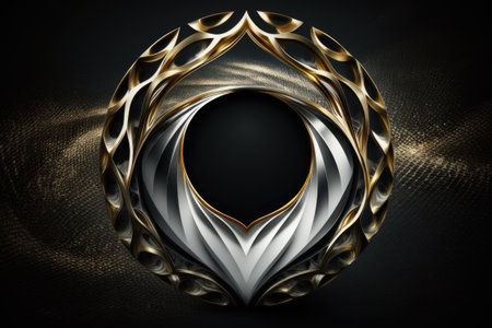 Terrifying Exciting Background with a Golden Ringの素材