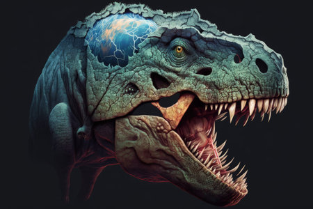 the enormous brain of the tyrannosaurusの素材